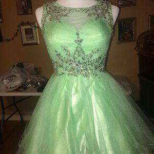 Mint Green Mini Homecoming Dress Good Condition